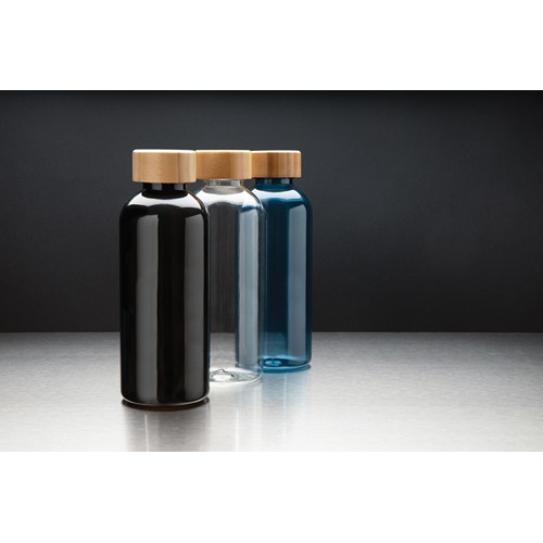 Botella RCS RPET con tapa de bambú
