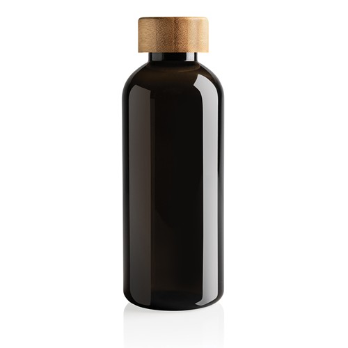 Botella RCS RPET con tapa de bambú