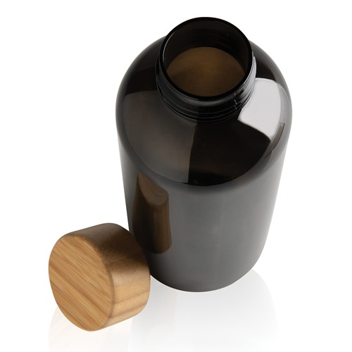 Botella RCS RPET con tapa de bambú