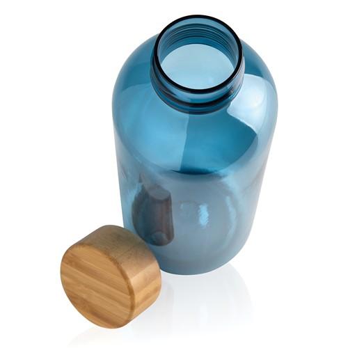 Botella RCS RPET con tapa de bambú