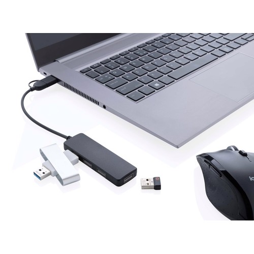 Puerto USB RCS de plástico reciclado con doble entrada