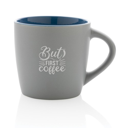blue Taza de cerámica con interior de color 300ml