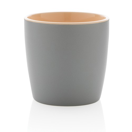 marrón Taza de cerámica con interior de color 300ml