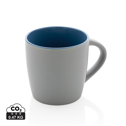 blue Taza de cerámica con interior de color 300ml