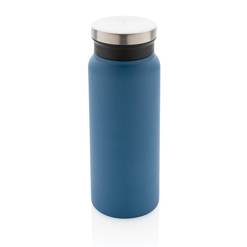 blue Botella al vacío de acero inoxidable reciclado RCS 600 ml