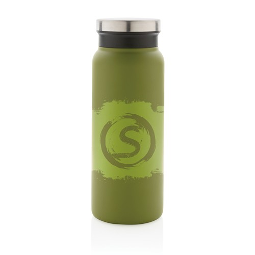 green Botella al vacío de acero inoxidable reciclado RCS 600 ml