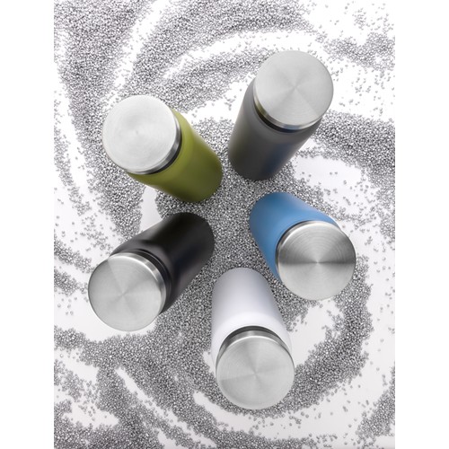 green Botella al vacío de acero inoxidable reciclado RCS 600 ml