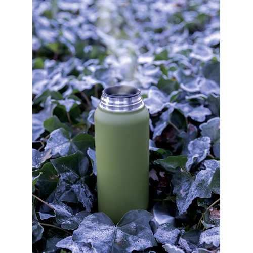 green Botella al vacío de acero inoxidable reciclado RCS 600 ml