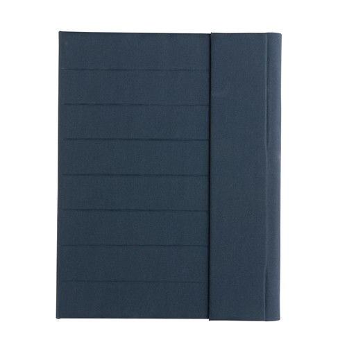 azul marino Cartera Impact Aware™ A4 con cierre magnético