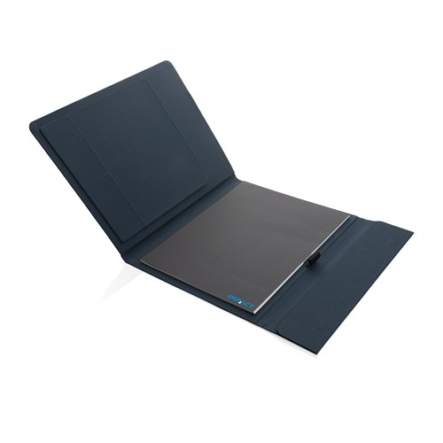 azul marino Cartera Impact Aware™ A4 con cierre magnético