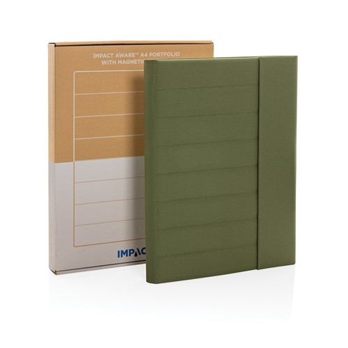 green Cartera Impact Aware™ A4 con cierre magnético