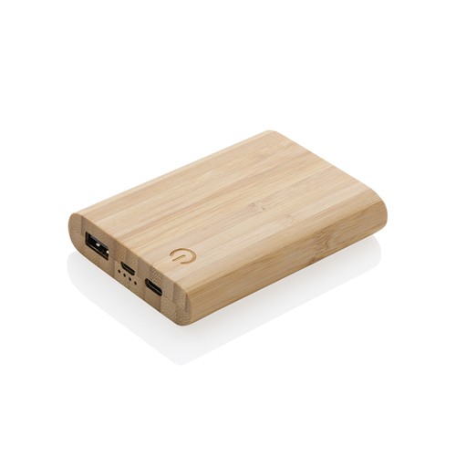 marrón Powerbank de bambú 5.000 mAh