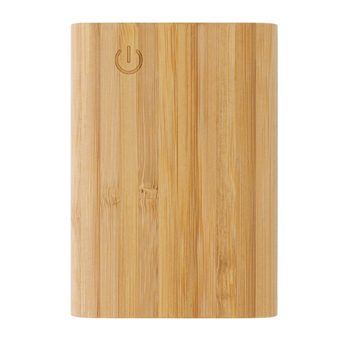 marrón Powerbank de bambú 5.000 mAh