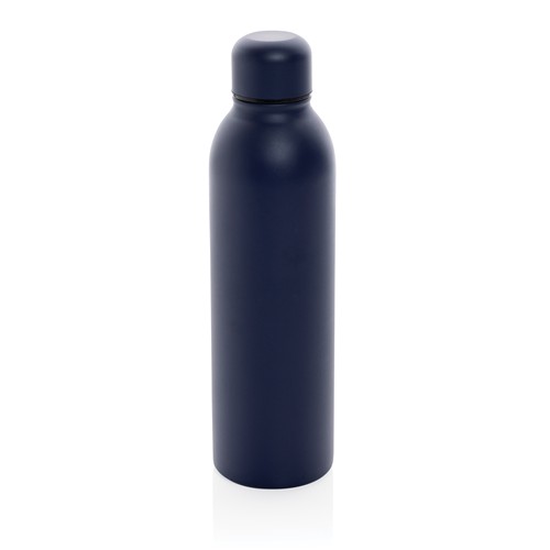 azul marino Botella al vacío de acero inoxidable reciclado RCS