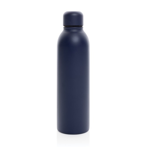 azul marino Botella al vacío de acero inoxidable reciclado RCS