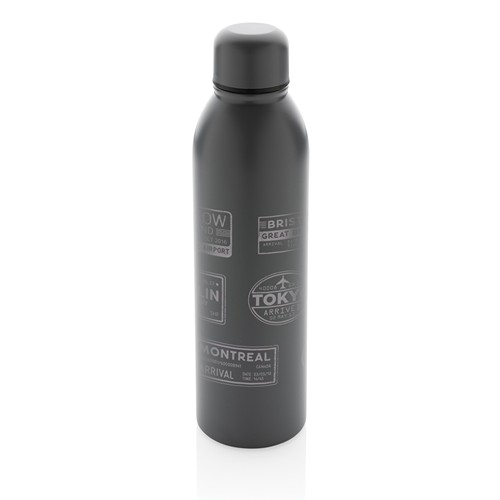 antracita Botella al vacío de acero inoxidable reciclado RCS