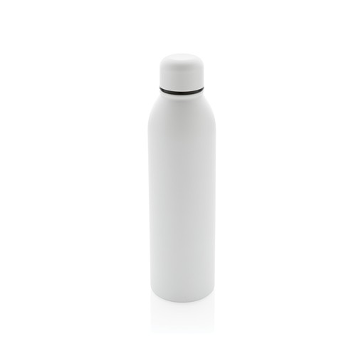white Botella al vacío de acero inoxidable reciclado RCS