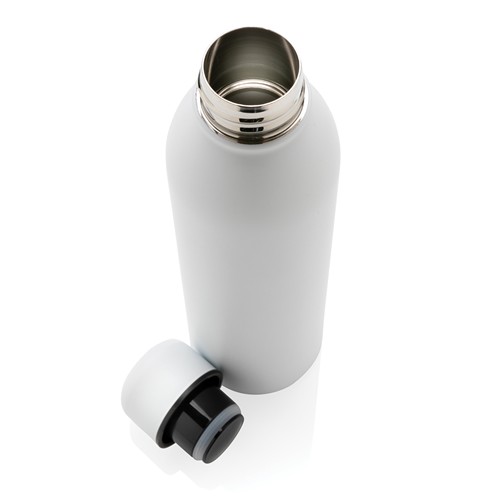 white Botella al vacío de acero inoxidable reciclado RCS