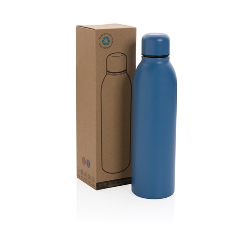 blue Botella al vacío de acero inoxidable reciclado RCS