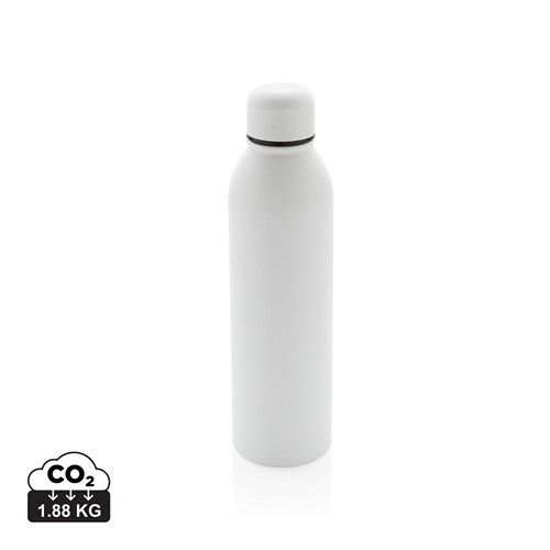 white Botella al vacío de acero inoxidable reciclado RCS