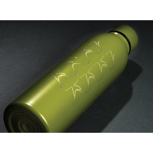 green Botella al vacío de acero inoxidable reciclado RCS