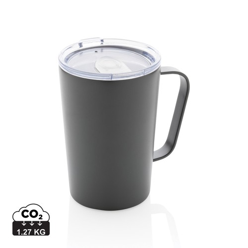 TAZA AL VACÍO RCS DE ACERO INOXIDABLE RECICLADO CON ASA