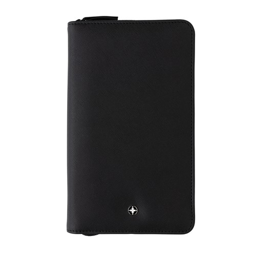 black Portadocumentos de viaje Swiss Peak Heritage RCS rPU RFID