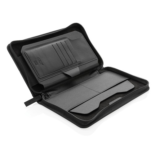 black Portadocumentos de viaje Swiss Peak Heritage RCS rPU RFID