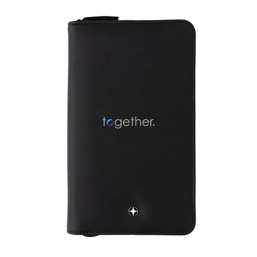 black Portadocumentos de viaje Swiss Peak Heritage RCS rPU RFID