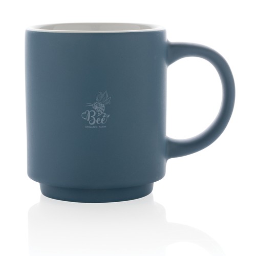 blue Taza apilable de cerámica 180ml
