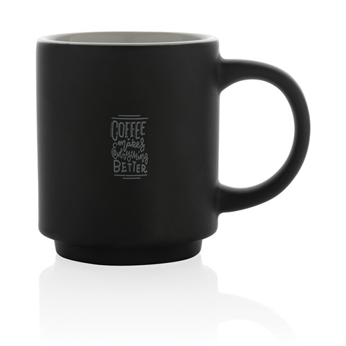 Taza apilable de cerámica 180ml