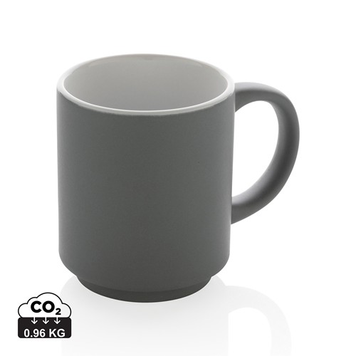 Taza apilable de cerámica 180ml
