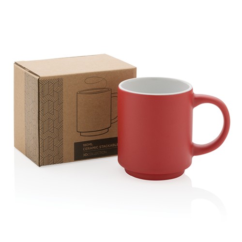 Mug empilable 180ml en céramique - 6