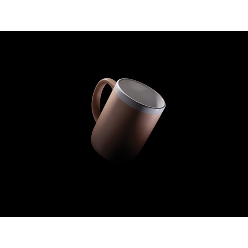 Taza de cerámica con borde blanco 300ml.