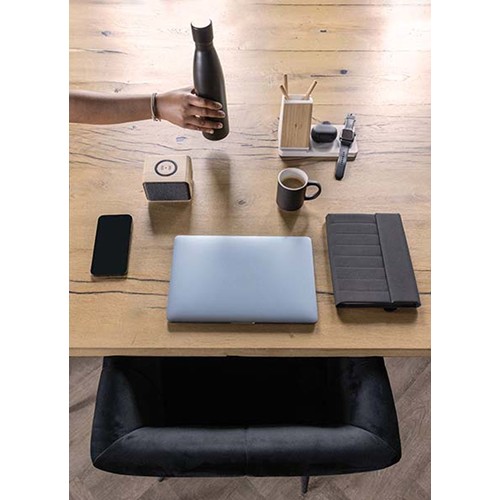 black Taza de cerámica con borde blanco 300ml.