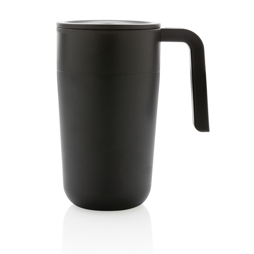 Tasse en acier inoxydable et PP recyclé GRS avec poignée - 5