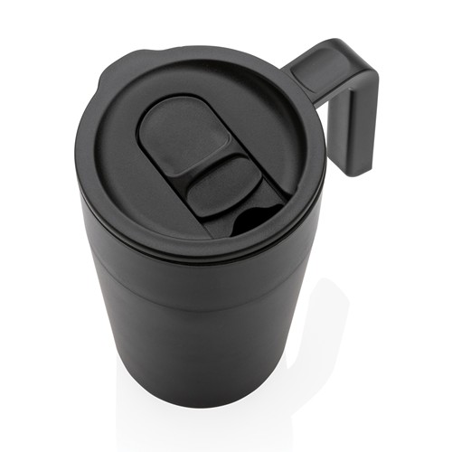 Tasse en acier inoxydable et PP recyclé GRS avec poignée - 8