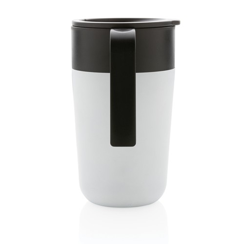white Taza con asa de PP y SS Reciclado GRS