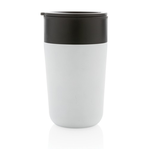 white Taza con asa de PP y SS Reciclado GRS
