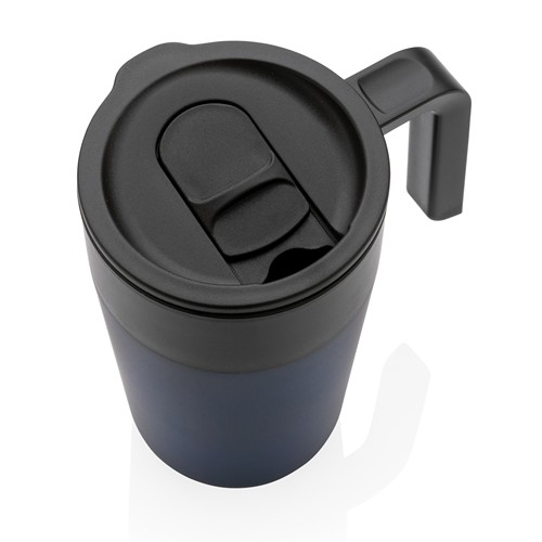 Tasse en acier inoxydable et PP recyclé GRS avec poignée - 6
