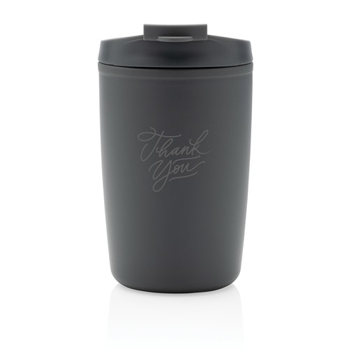 Mug en PP recyclé GRS avec couvercle à bascule