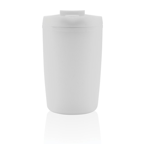 Mug en PP recyclé GRS avec couvercle à bascule