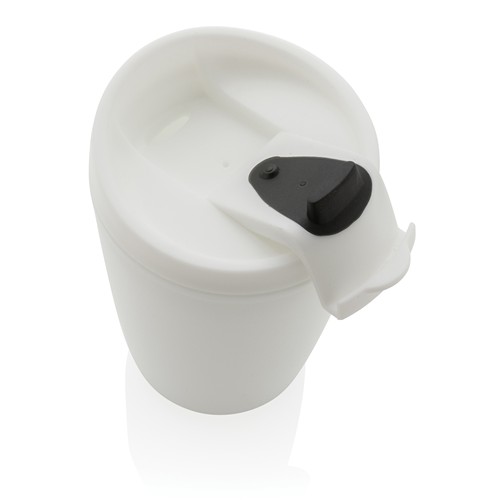 Mug en PP recyclé GRS avec couvercle à bascule