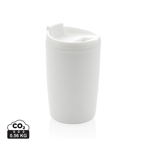 TAZA DE PP RECICLADO GRS CON TAPA DE SEGURIDAD