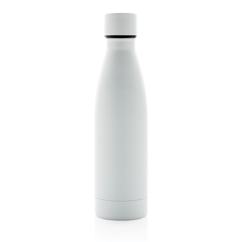 white Botella sólida de acero inoxidable reciclado RCS