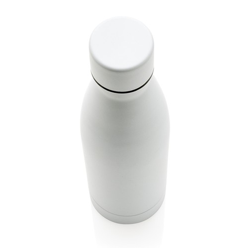 white Botella sólida de acero inoxidable reciclado RCS