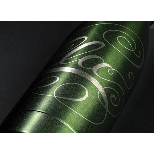 green Botella sólida de acero inoxidable reciclado RCS