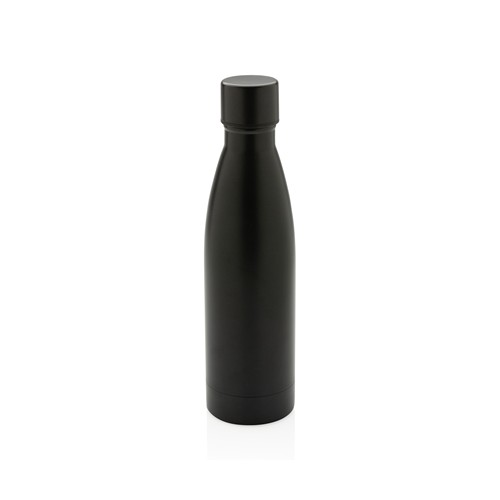 black Botella sólida de acero inoxidable reciclado RCS