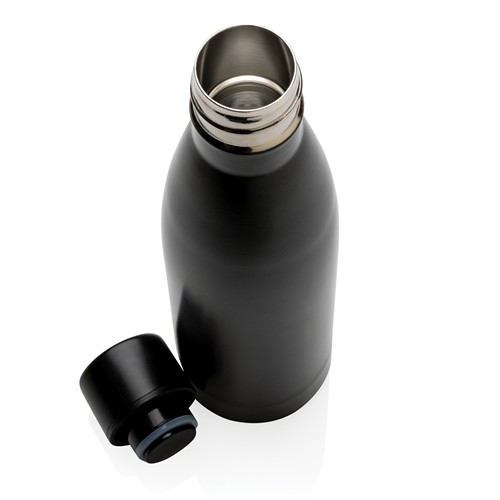black Botella sólida de acero inoxidable reciclado RCS