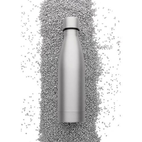 gray Botella sólida de acero inoxidable reciclado RCS